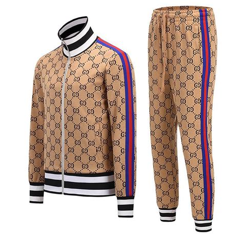 mens gucci track suit|gucci velour tracksuit men.